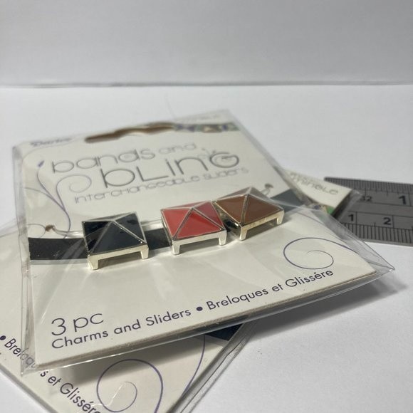 Jewelry Charm Sliders Brown Black 2 Packs Mix and Mingle Darice Bands and Bling - Picture 12 of 13